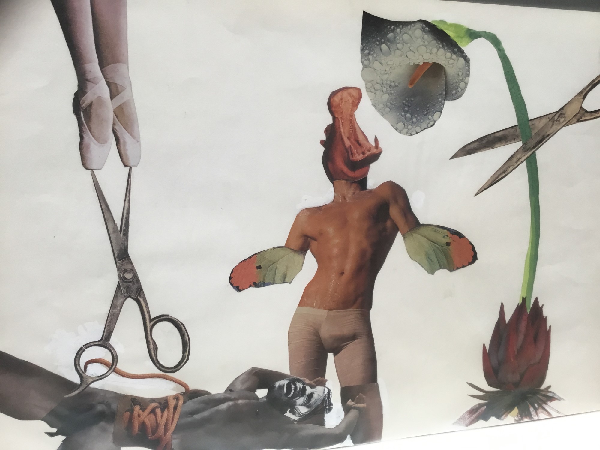 Ahmed Mahmood (born 1937) - A2 portfolio housing a series of 40 erotic collages - Image 2 of 11