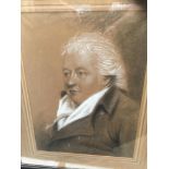 English School (late 18th/early 19th century) chalks, Portrait of a Gentleman, named as Thomas