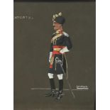 English School, early 20th century, watercolour - 15th Lancers, sighed Lance, 29 x 25cm, glazed