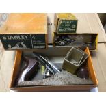 Stanley No4 plane in original box & Stanley adjustable block plane in box (2)