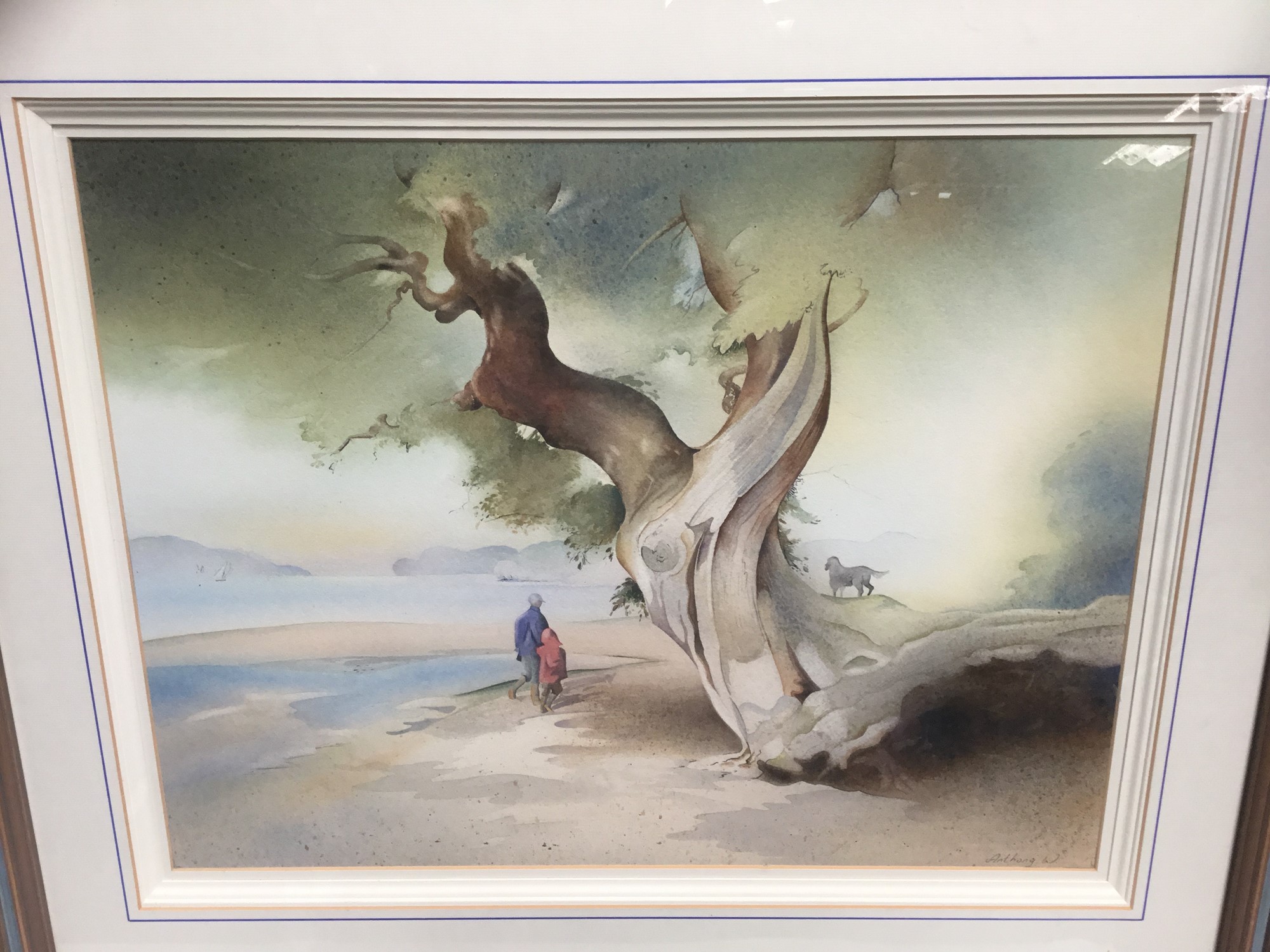 Anthony Wells (20th century) pair of watercolours