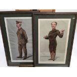 Two late Victorian Vanity Fair Spy prints, "Ladysmith" and "He insists that his pen is mightier