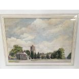 Louis Stanley Maurice Prince (1894-1985) watercolour - St Gregory's Church, Sudbury, signed, in