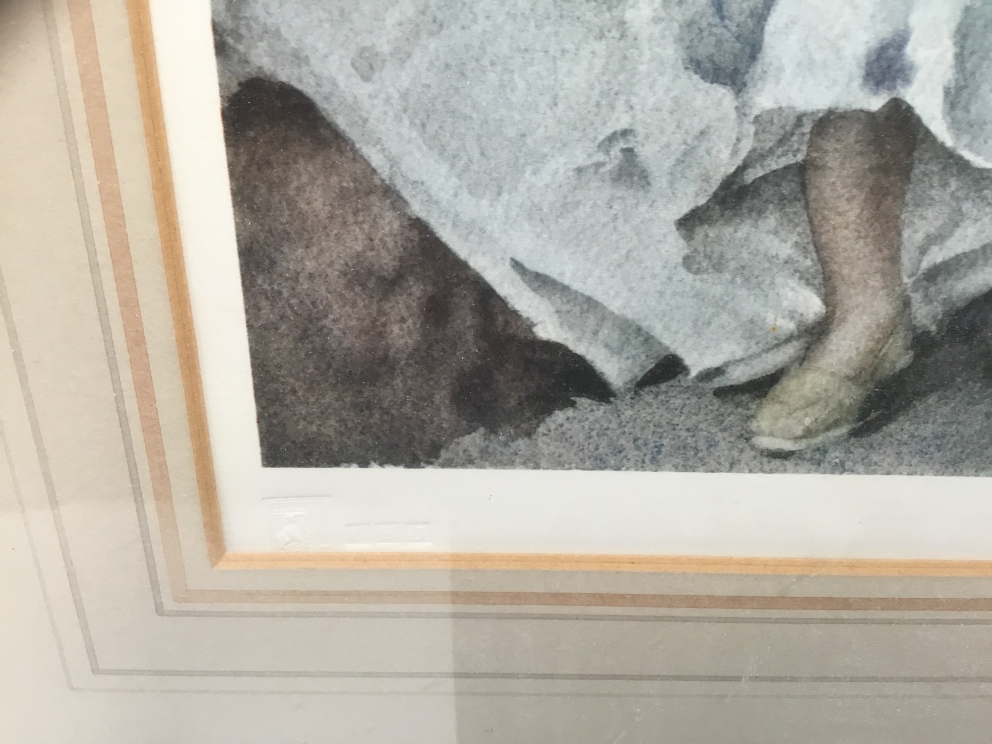 William Russell Flint signed limited edition print - Image 2 of 3