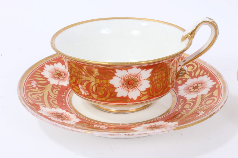 Pair of Spode teacups and saucers, circa 1820 - Image 2 of 6