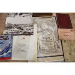 A quantity of Military ephemera including 1904 and 1905 Suffolk Gazette