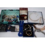 Ladies Gucci wristwatch, other watches and costume jewellery