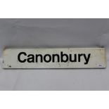 Rairway Interest- Canonbury Station enamel sign