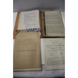 Railway 1917- 1920 ephemera including folder containing G.E.R. proposals and reports regarding