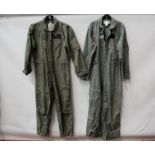 Two USAF overalls / flying suits, with some badges circa. 1960s