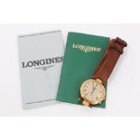 Longines Quartz calendar wristwatch with papers