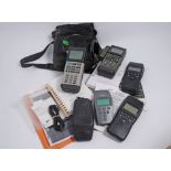 Group of Trimble and Magellan portable GPS Receivers and handsets, with manuals including a Map