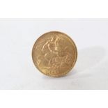 G.B. George V gold ½ sovereign 1911 G.V.F. (1 coin)