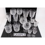 Waterford Crystal Alana pattern table service