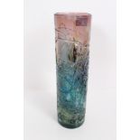 Mdina tall cylindrical art glass vase