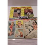 A quantity of Picturegoer Magazines 1950s period, many front covers are pin up photographs of