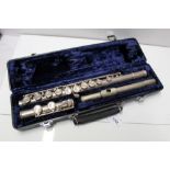 Boosey & Hawkes B&H 400 silver-plated flute in fitted case