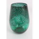 Vaseart Scottish Art glass vase with adventurine gold fleck decoration, approx 26cm in height