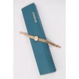 Ladies 9ct Gold Eterna Wristwatch in original box