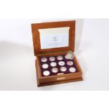 World - The Royal Mint Queen Elizabeth II 'Golden Jubilee Collection' Twenty Four coin silver proof