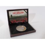 Isle of Man - Westminster issued silver proof £50 coin (weight 10oz) commemorating 'The Centenary