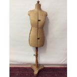 Vintage adjustable tailors mannequin by The French Bust Co. Ltd