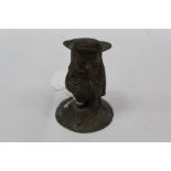 Victorian table lighter/vesta holder in the form of a gentleman