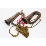 First World War Regimental Copper and Brass Bugle, named to 1st Lincs V.A. together with a 1970s