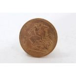 G.B. George V gold ½ sovereign 1912 G.V.F. (1 coin)