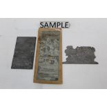 Collection of promotional metal printing plates