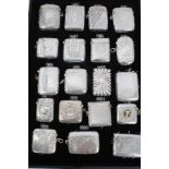 Collection of nineteen Victorian and later silver Vesta cases