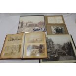 Photographs in album or mounted on loose pages. Mainly Victorian including 'Nurses Sailing for S.