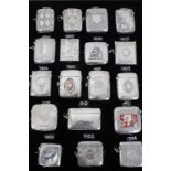 Collection of twenty Victorian and later silver Vesta cases, to include a Victorian Vesta case with