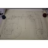 Railway- A collection of Victorian hand drawn engineering and structural plans in graphite, ink and