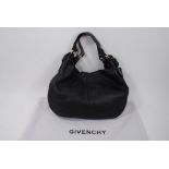 Givenchy black leather handbag.