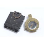 First World War British Military Verner's Pattern Officers' compass dated 1915, together with a