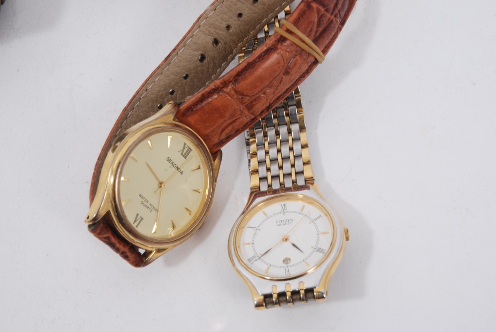 Two gold plated Ebel wristwatches and five other watches - Image 5 of 7