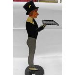 Painted Dummy board in the form of a waiter