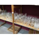 Glassware including brandy balloons, bowls, vases etc