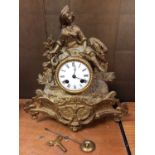 19th century French gilt clock