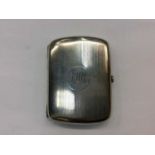 Edwardian silver cigarette case