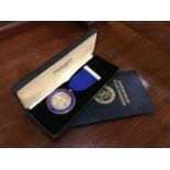 Association of Police Surgeons Past President silver and enamel badge