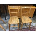 Two elm children's chairs