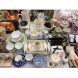 Group ceramics, tea and dinner ware, ornaments and sundries