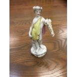 18th / 19th century Sitzendorf porcelain figure of mercury