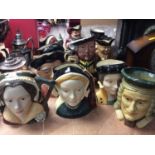 Group of Royal Doulton and other character and Toby Jugs