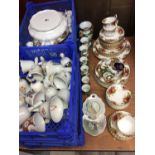 Royal Albert Old Country Roses tea and dinner ware, collection ceramic bells and other china