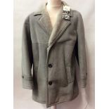 Sacks & Brendlor grey sheepskin coat Gents size 40.