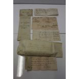 Group of 19th century Chemist's documents