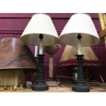Group of table lamps